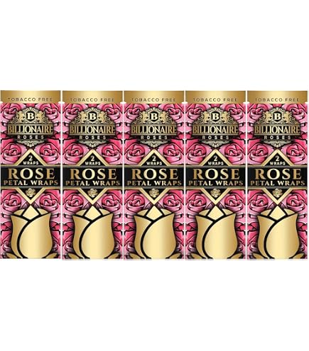 Amazon.com: Billionaire Rose Petal Wraps - Organic, Tobacco-Free